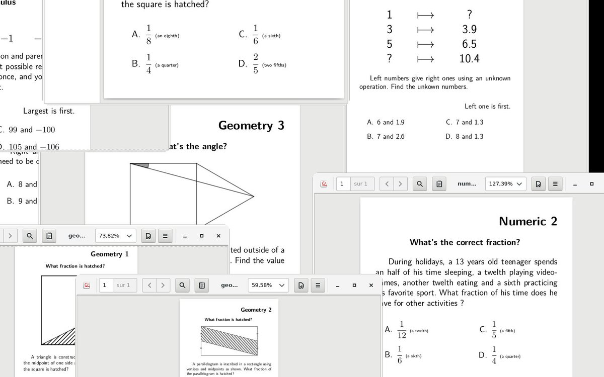 david_cobac's tweet image. Réalisation d&apos;exercices à la manière de #geometrysnacks (de @panlepan et @solvemymaths) pour des élèves de 5ème en partance pour l&apos;Angleterre. @plickers dans le car pour capturer les réponses.