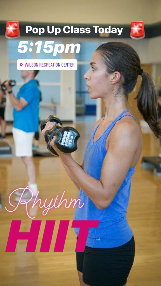 Another pop up group fitness class tonight to keep you moving 💪🏽👇🏻