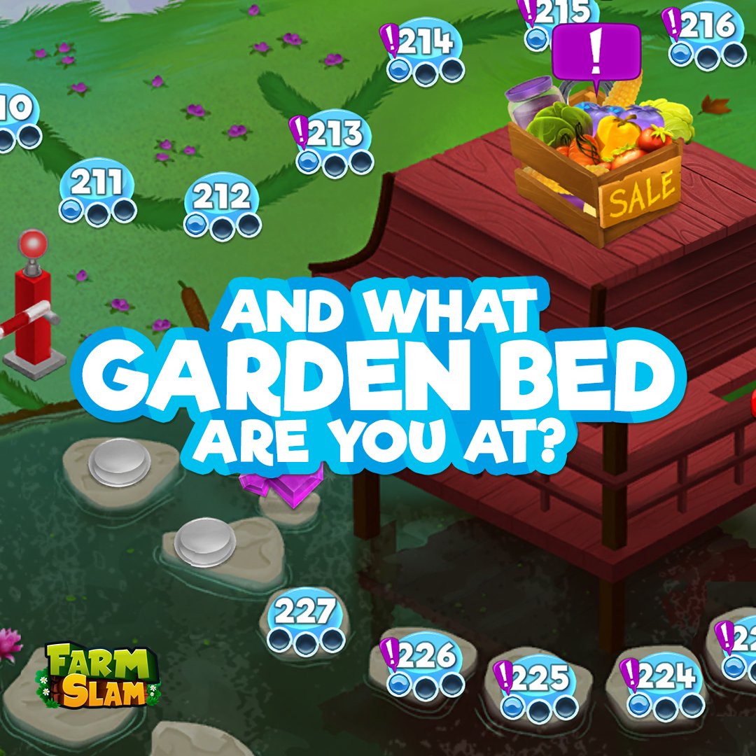 farmslamgame's tweet photo. How far has your farm grown? Show off your hard work by posting a screenshot of your game progress below! #FarmSlam #gamedev #indiedev #match3 #f2p https://t.co/NrD4y9rM2S