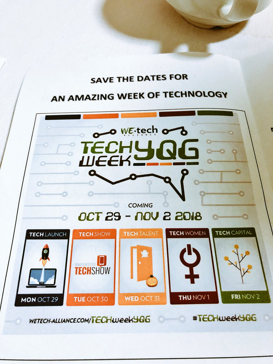 ACinYQG's tweet image. Save the date!!! #TechWeekYQG is coming!