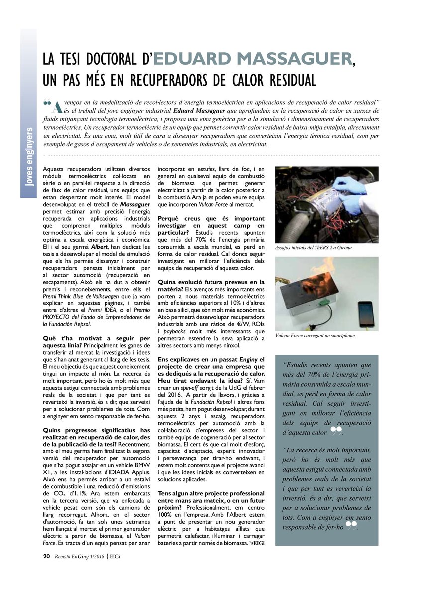nablatherm's tweet photo. Us deixem aquest article de la revista Enginy on es parla de la tecnologia que desenvolupa @nablatherm. Gràcies a  @Enginyeria Demarcació de Girona. https://t.co/tWXUILFz9h