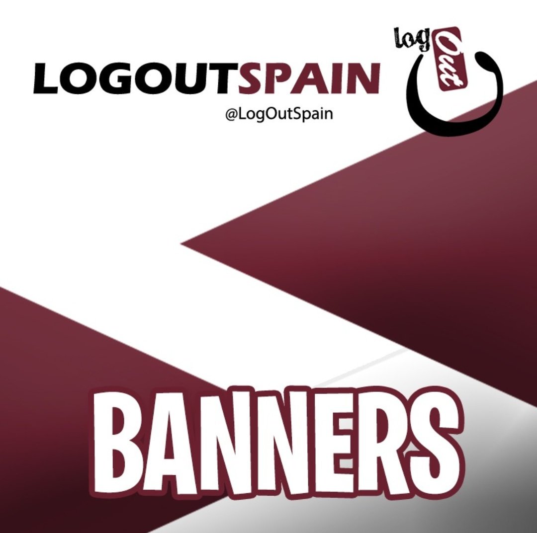logoutspain's tweet photo. En @logoutspain también trabajamos y diseñamos todo tipo de "Banners". Encabezados de Youtube, Facebook, Twitter... Infórmate por correo y pide presupuesto sin compromiso. Siempre trabajando a la última. #LogOutSpain #Banners #Design  #Art #YouTube #Twitter #Facebook https://t.co/L4PWAFYyTP