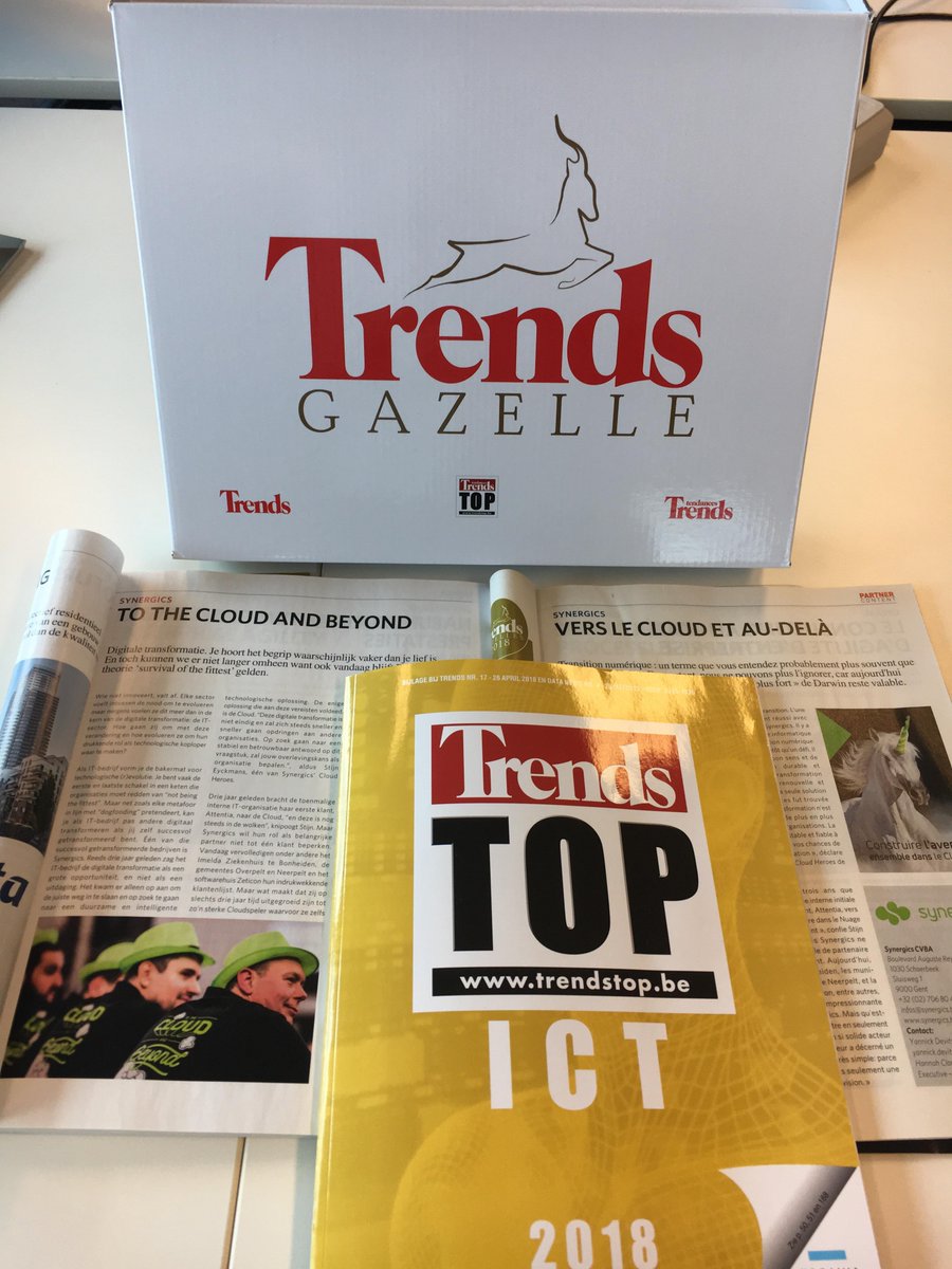 WortellBE's tweet photo. Het was alvast een productief voorjaar 😏! Heb je onze reportages gemist in de verschillende trends magazines? Lees ons laatste artikel dan in de nieuwe, jaarlijkse editie van Trends Top ICT 2018! #ToCloudorToCloud #TotheCloudandBeyond @trends_be #TopICT #press https://t.co/McF5uguCi3