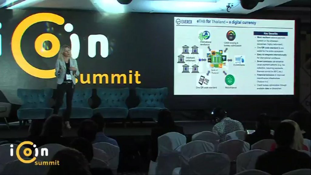 accelerator_ffm's tweet photo. “Revolutionizing interaction between citizens and the government by #blockchain”. @PennanenMaria presenting our two blockchain companies @EcokraftGmbh (green energy investing) and @everexio (#DigitalCurrency) #icoinsummit #postICO https://t.co/I4dkMQ1yWo