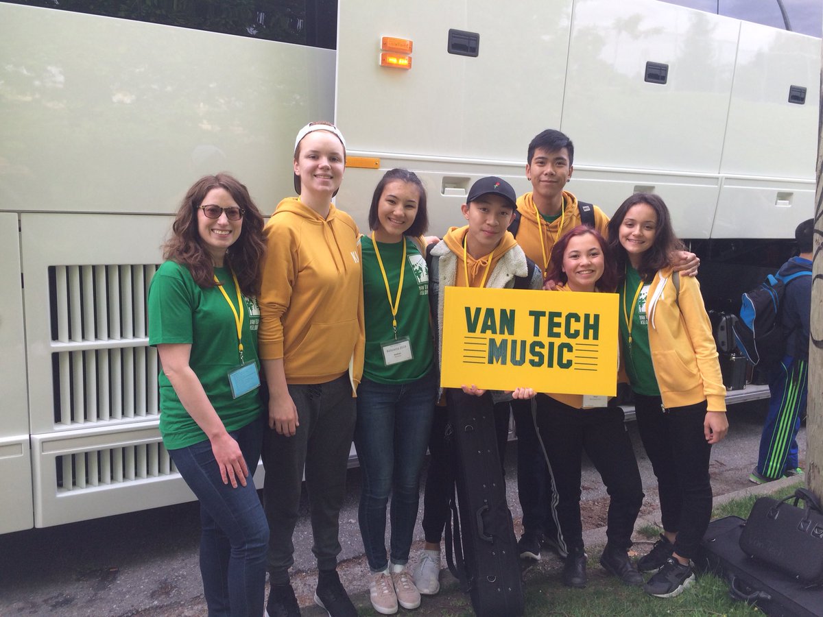 VanTechMC's tweet photo. ... and they’re off! These leaders are going to love spending time with the younger students on the Junior Music Tour! https://t.co/3BIEHakVLN
