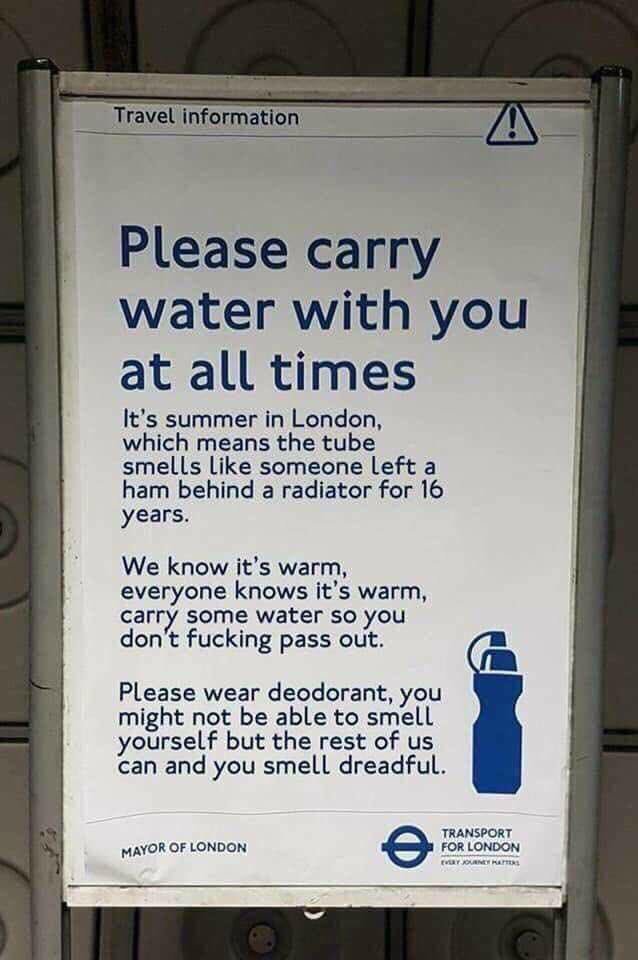 BARTlifeMusings's tweet photo. @SFBART needs these signs... in every car. 😳 my nostrils are on fire this morning. #BARTshade https://t.co/rv9bXR7bI6