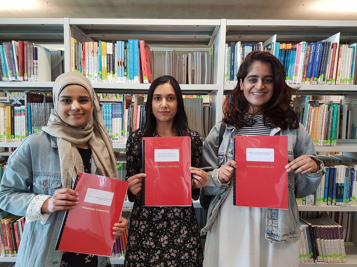 NewmanLibrary's tweet image. More Dissertation Survivors… Congratulations to @EngNewman students Aisha, Nayyab and Iqra. Job well done... #DissertationDeadlineDay