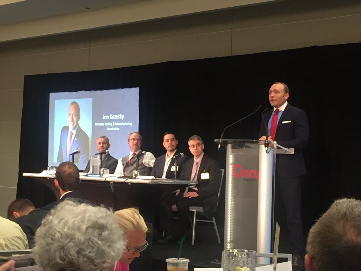 BTiYS's tweet photo. Staying current and making business connections in the field of manufacturing at the #OhioManufacturingSummit. Great panel of experts. @ButlerTech @rhinestahl @TechSolveInc @KnoxMachinery https://t.co/ZJ6boUr8fu