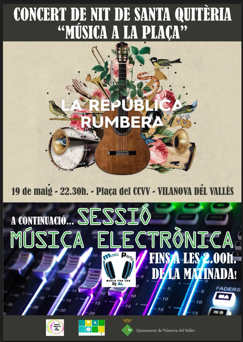FestesVdV's tweet photo. Programació Santa Quitèria 2018!! Del 19 al 21 de maig! #VilanovadelValles #Socdefestes #santaquiteria https://t.co/ryTeVfGGar