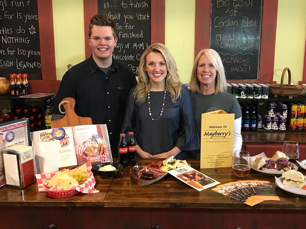LBRIGMAN_WLOS's tweet photo. Thanks to Ann &amp; Matt - the founders &amp; tour guides behind @BrevardFoodTour. We loved featuring #Brevard on the @WLOS_13 morning news today ☺️ https://t.co/7vvM8BmELN
