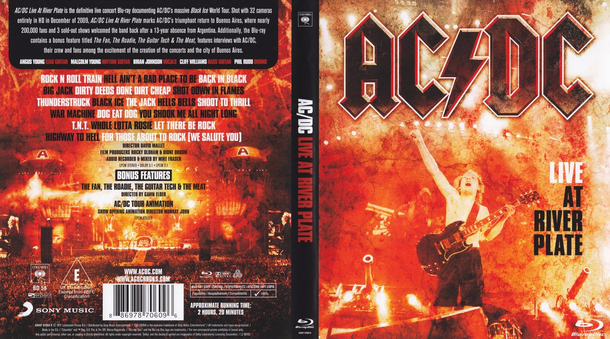 Mysterium Etablere reductor 𝐌𝐲𝐑𝐨𝐜𝐤𝐀𝐧𝐝𝐑𝐨𝐥𝐥𝐇𝐞𝐚𝐯𝐞𝐧 on Twitter: "#OnThisDay in 2011, @ acdc released their KILLER DVD/Blu-Ray "Live At River Plate". Recorded over  3 concerts performed in December 2009 in Buenos Aires Argentina, it's one  of the best