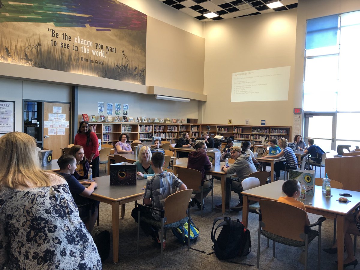 clayryoung's tweet photo. What gentleman in the making! Our “How to be a Gentleman” interest group invited their mom’s in for breakfast. So cool! https://t.co/m7BK3zHuGS