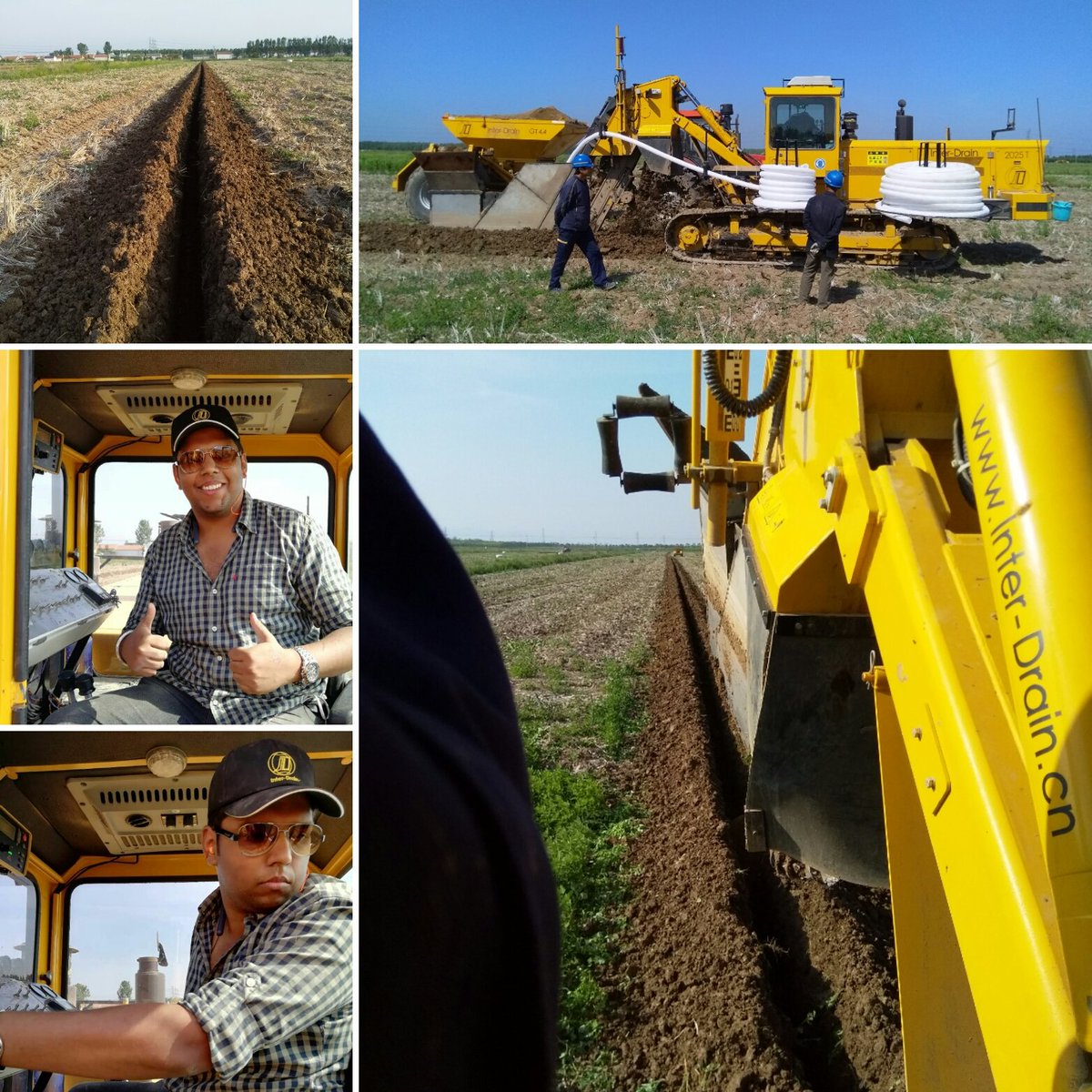 Executing Sub-Surface Drainage and learning more about operating this <a href="/InterDrain/">Inter-Drain</a> beast. <a href="/DSST_India/">Dutch Sub-Surface Technologies</a> is having a great time in China. #thebestinEarth #tiledrainage #drainage
