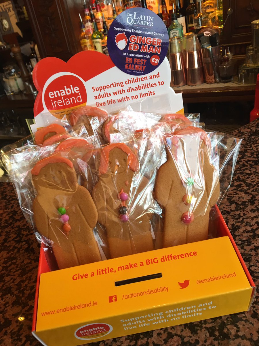 TighNoraGalway's tweet photo. Our Ginger Ed Men have arrived! Pick one up in any @GalwayLatinQtr business for €3 and all proceeds to to @EnableIreland ! #EdFestGalway https://t.co/ueDPG5AoLD