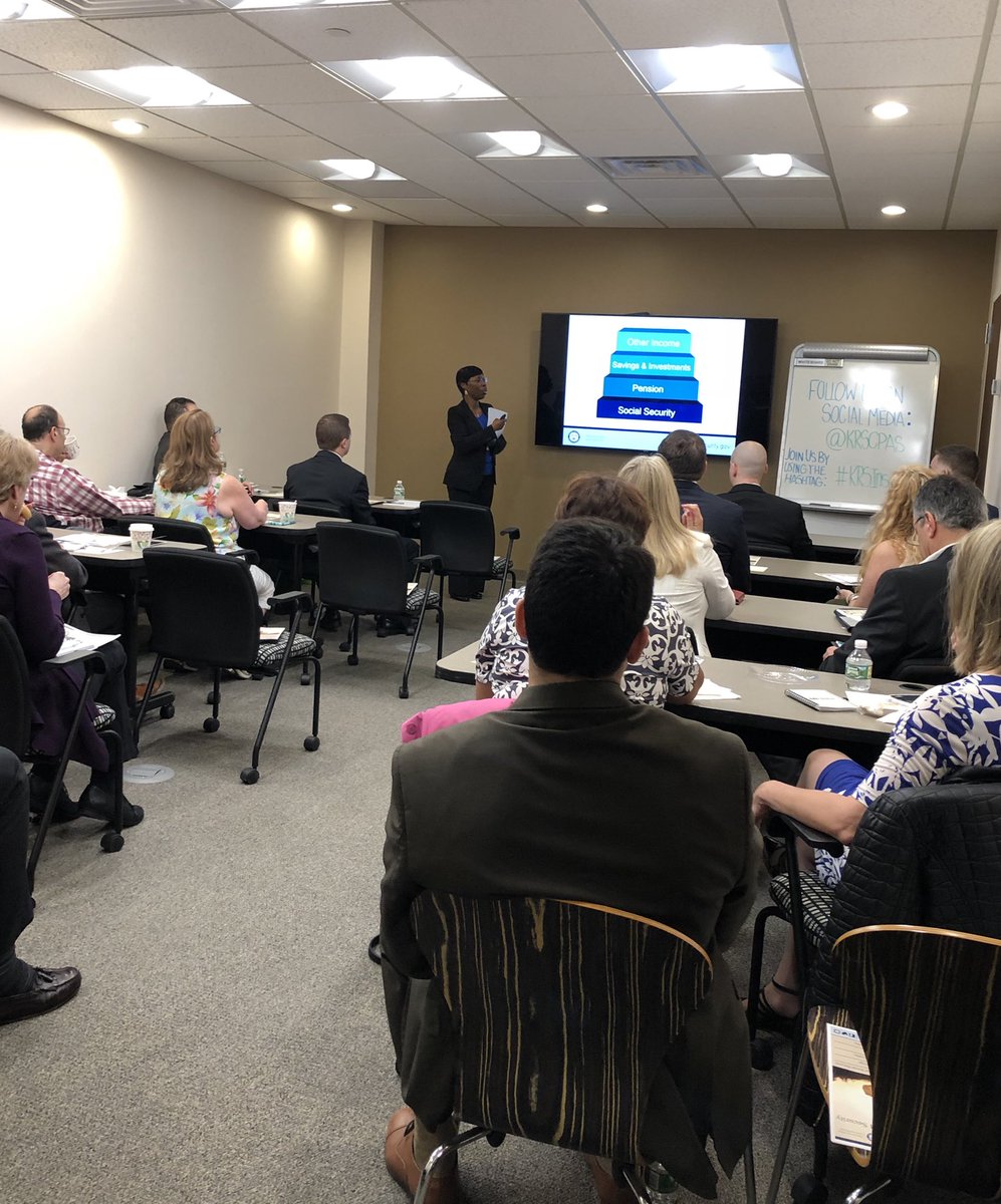 MariaRollinsCPA's tweet photo. Happening now @KRSCPAS Social Security is the topic of our latest breakfast seminar series https://t.co/7TpbdrMtEH