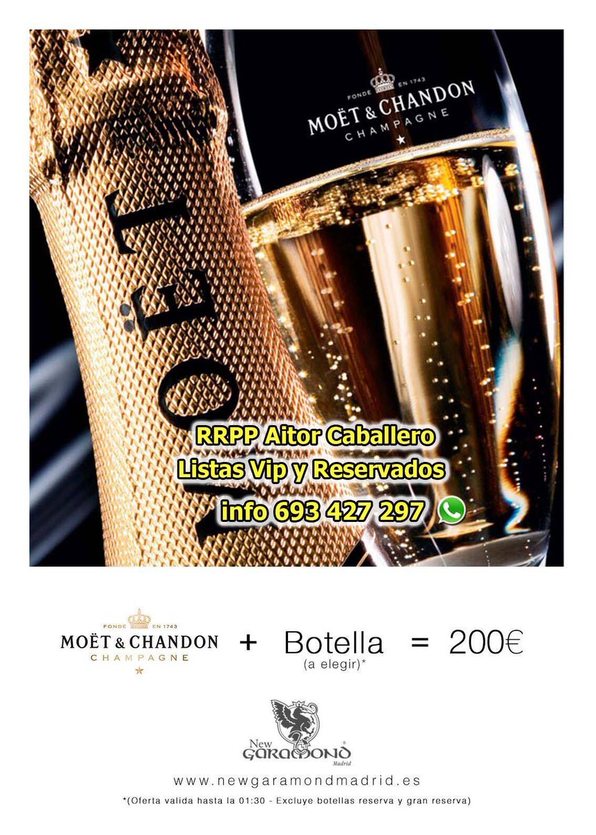 listasVIPgratis's tweet image. Te espero todos los fines de semana en #New #Garamond #Madrid Apuntate en Listas Vip en el 630 880 984  WhatsApp #listas #gratis