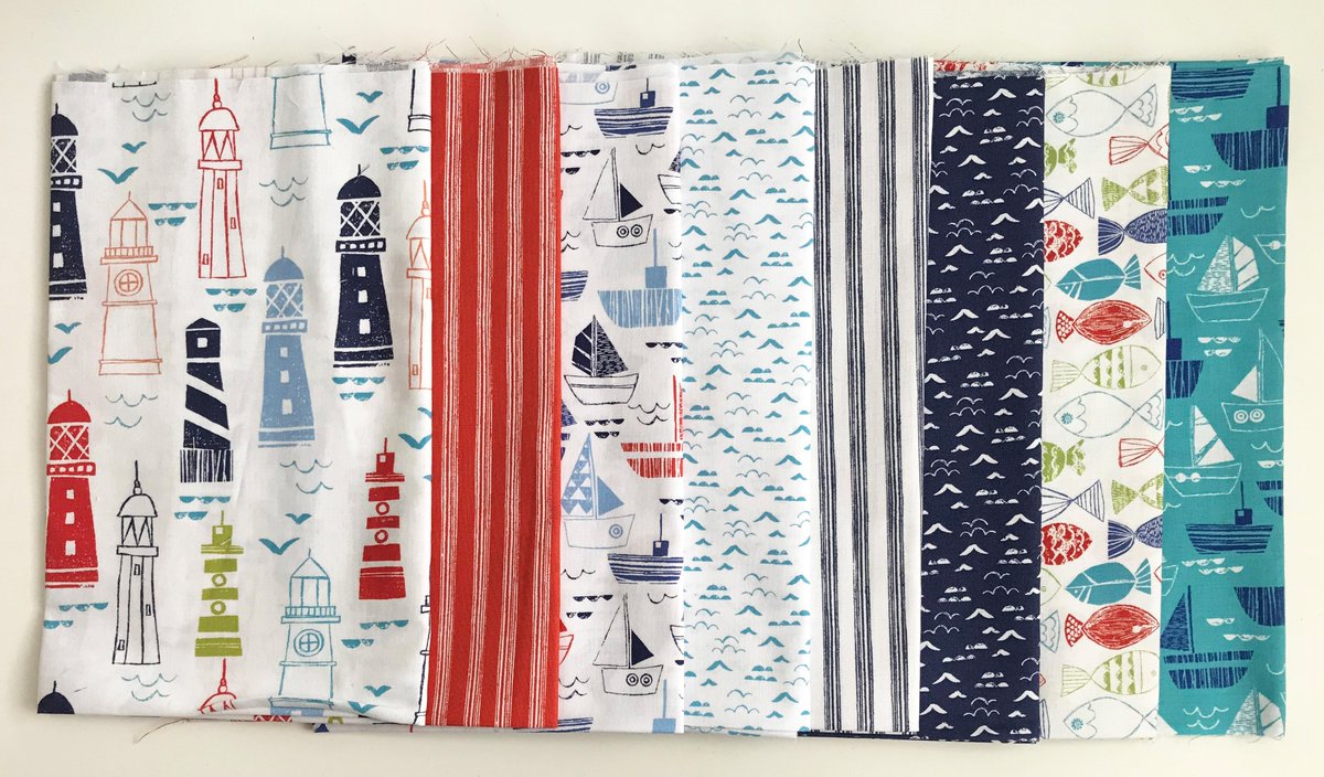 Lovely nautical themed bolt fabric samples delivered today! So pleased how they turned out! The tiny scale is perfect for quilters and so sweet! 😊#textile #boltfabric #art #licensingartist #art #licensing #surfacepatterndesigner #illustration