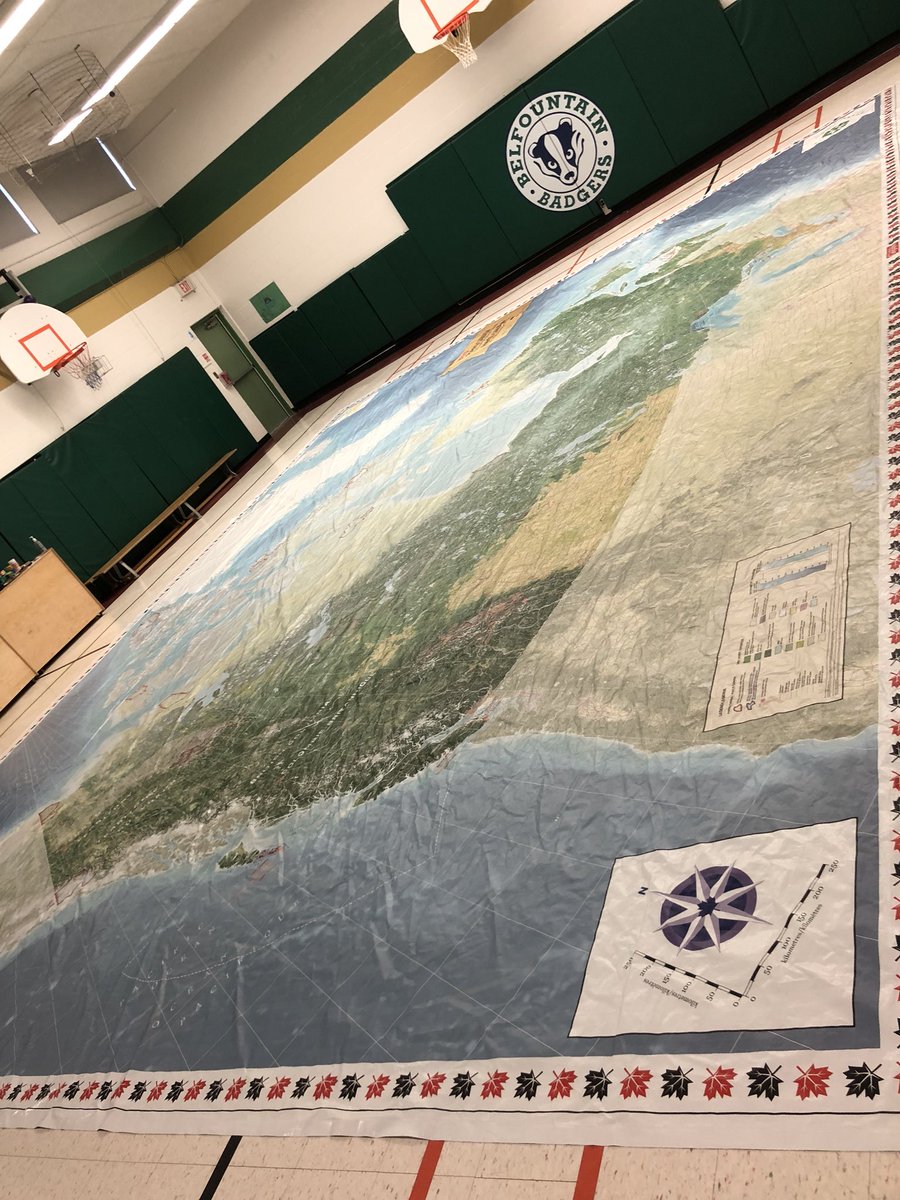 marnybee's tweet photo. Small gym. Big map. Waiting to play with my FDK friends @BelfountainPS #sshginquirypeel @purposefulwords https://t.co/pspIRntsak