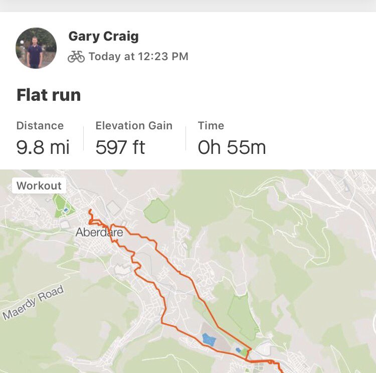 Quick 10 mile one done today ...