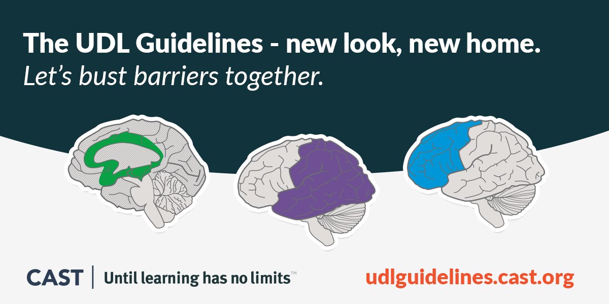Hey educators… did you know that our new #UDL Guidelines site was designed with YOU in mind? We built in all sorts of supports and scaffolds to make navigating much easier and with more options. It even works great on your phone! #ThankATeacher #UDLchat ow.ly/TmoP30jS9a7