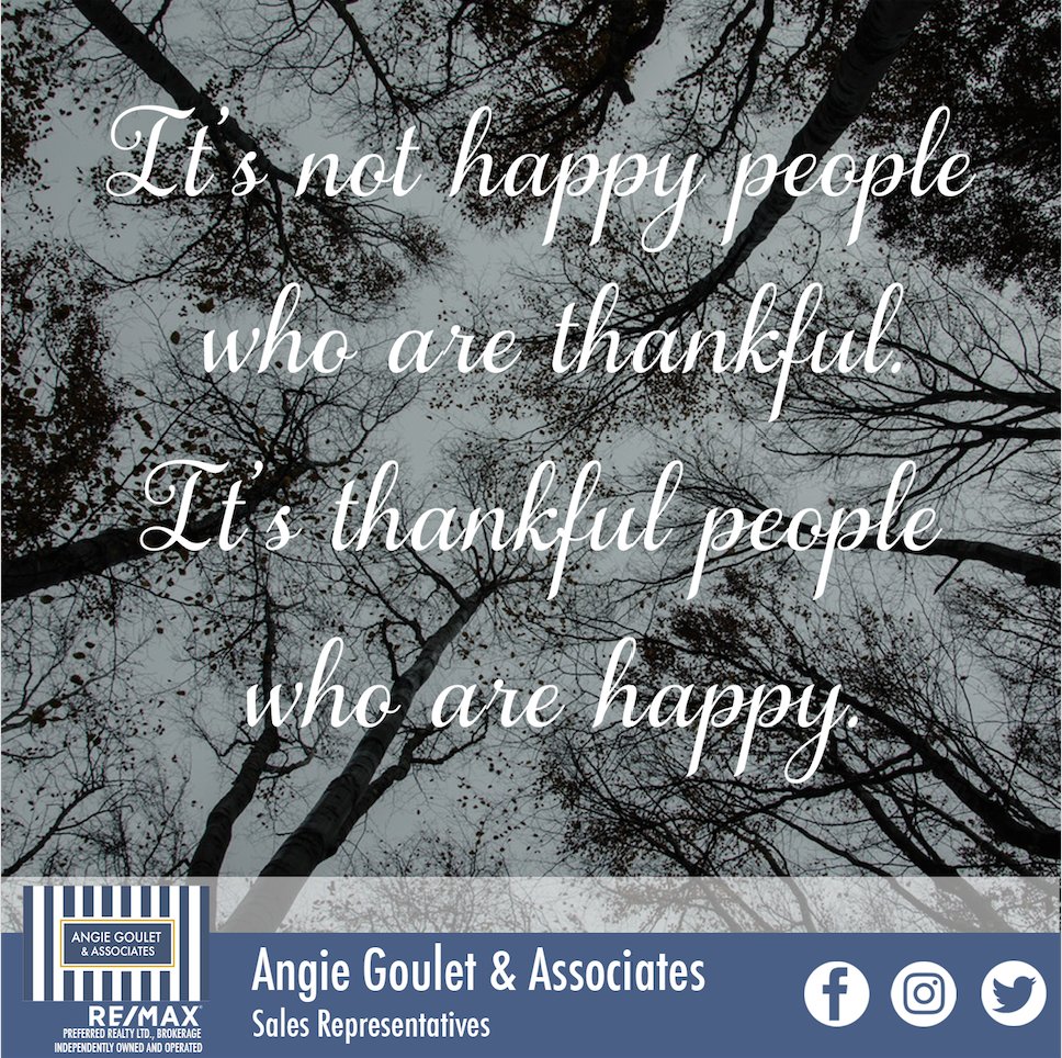 AngieAssociates's tweet photo. Happy #ThankfulnessThursday everyone! What are you feeling thankful for this week? Let us know in the comments to be entered into our iPad Pro #Giveaway!
#angiegouletandassociates #yqgthisplaceisamazing #realestate #realestatewindsor #movetowindsor https://t.co/IO1p9Wu6Wg