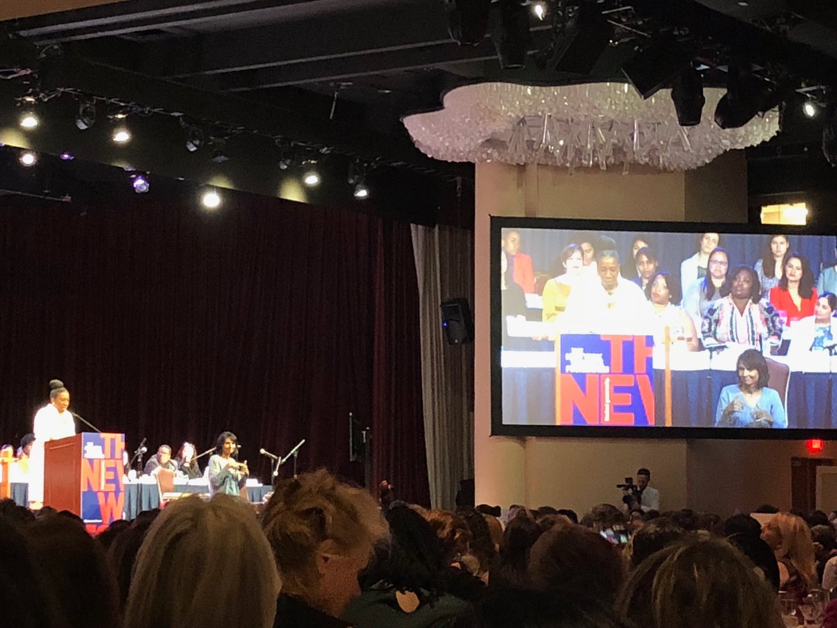 tainabienaime's tweet photo. “We don’t leave anyone behind,my grandfather said, we lift as we climb.I am here because so many lifted me[] Black, woman &amp; survivor. We are all necessary and we have to dream bigger.” @TaranaBurke @TIMESUPNOW @GGENYC receiving @NYWomensFdn #CWB2018 #RadicalGenerosity https://t.co/BDNAzTcV4v