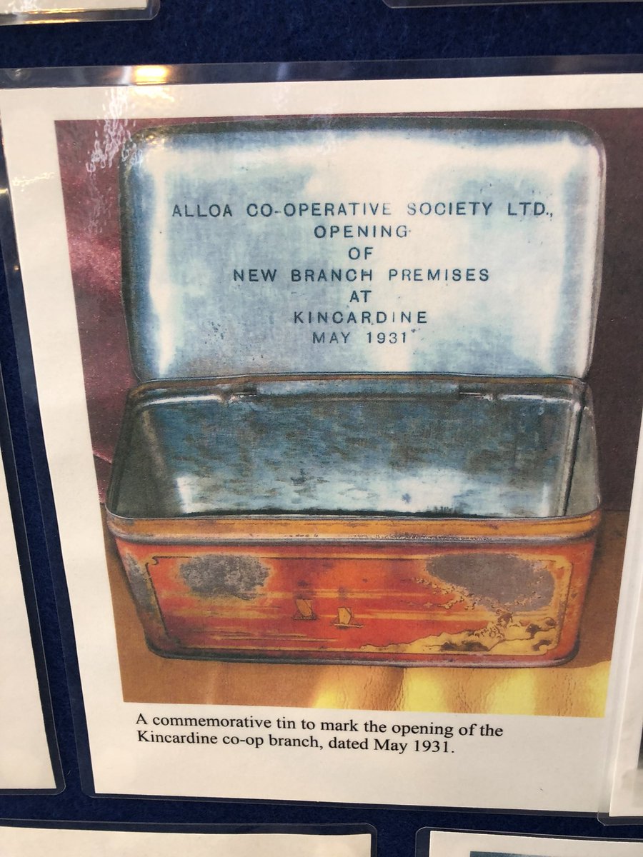 Love this - when we opened Kincardine Co-op 87 years ago we gave away a commemorative tin for tea. Today to mark the opening of our fantastic relocation at Silver Street this morning we are sampling Irresistible Lemon Drizzle Cake 🍰 which would be just perfect with the tea ☕️