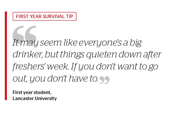 WhichuniUK's tweet photo. Worried about the 'party culture' at university and still fitting in? Don't give in to peer pressure...

More survival tips from first year students: https://t.co/Vp6JHivfFu https://t.co/NgTkGhczwk