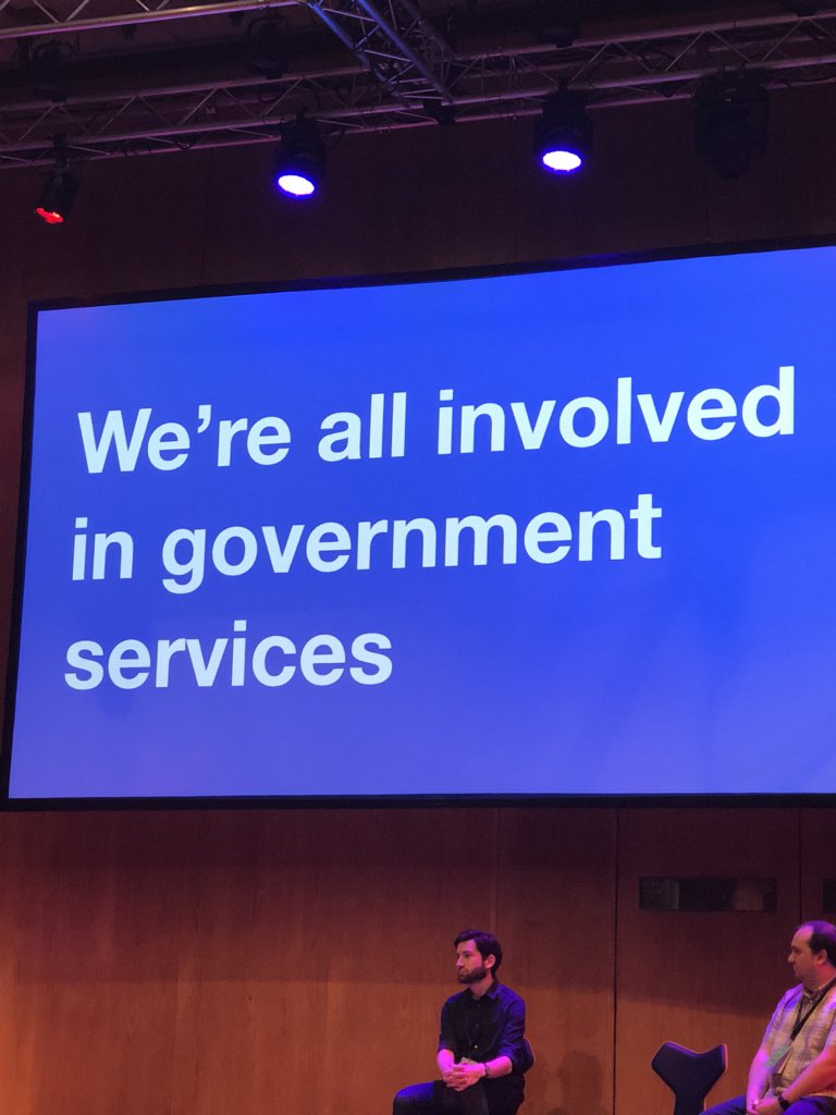 Workshops this afternoon on what next for gov.uk and end-to-end services and then people and skills #Sprint18