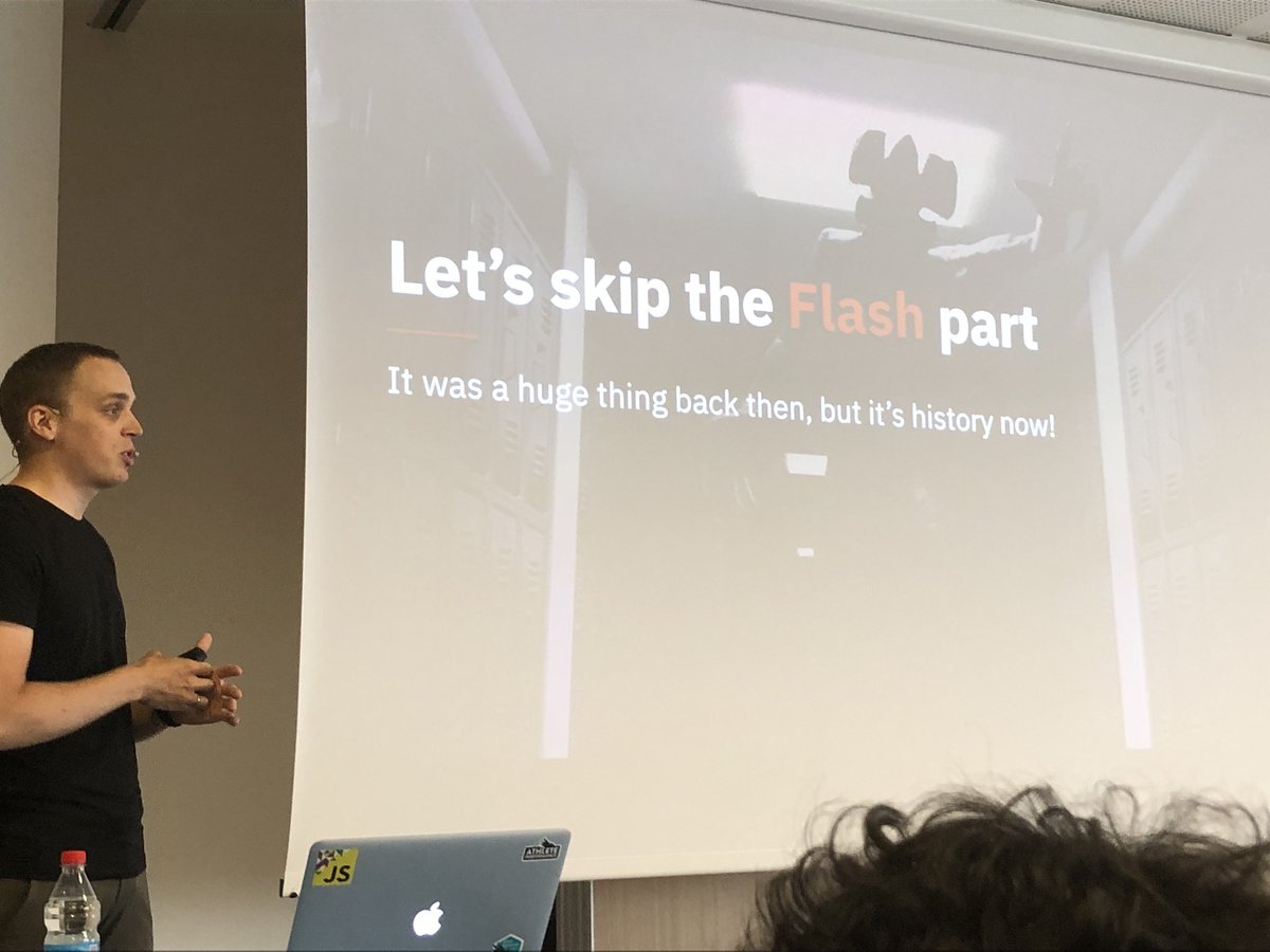 AuroreMalherbes's tweet photo. @matenadasdi tells us more about “The upside down of the web: Video” @jsconfit https://t.co/WnYyXBswrY