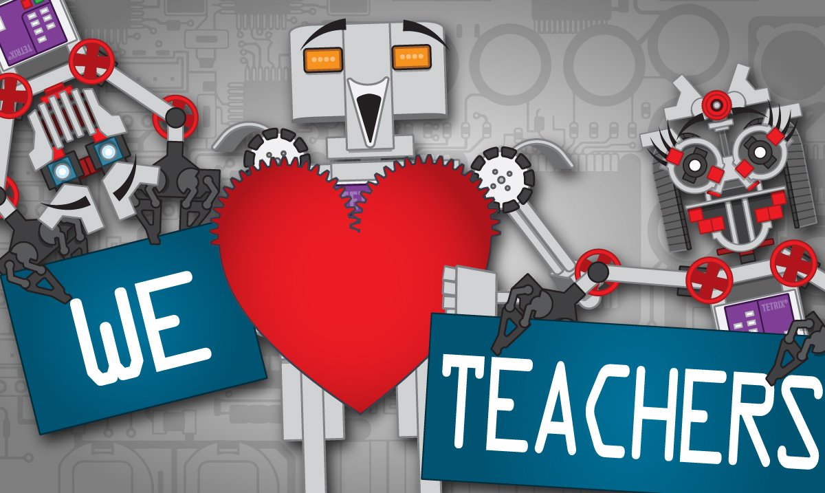 pitscoed's tweet photo. You make us beam with pride.
Educators, we are so grateful to you for building a better tomorrow.
Thanks for doing the difficult work.

@TETRIXRobotics
#TeacherAppreciationWeek #ThankATeacher #robotpuns #roboticseducation #TETRIXMrRobot #FrankeeBot #RubeeBot https://t.co/4NxVsBYl7Z