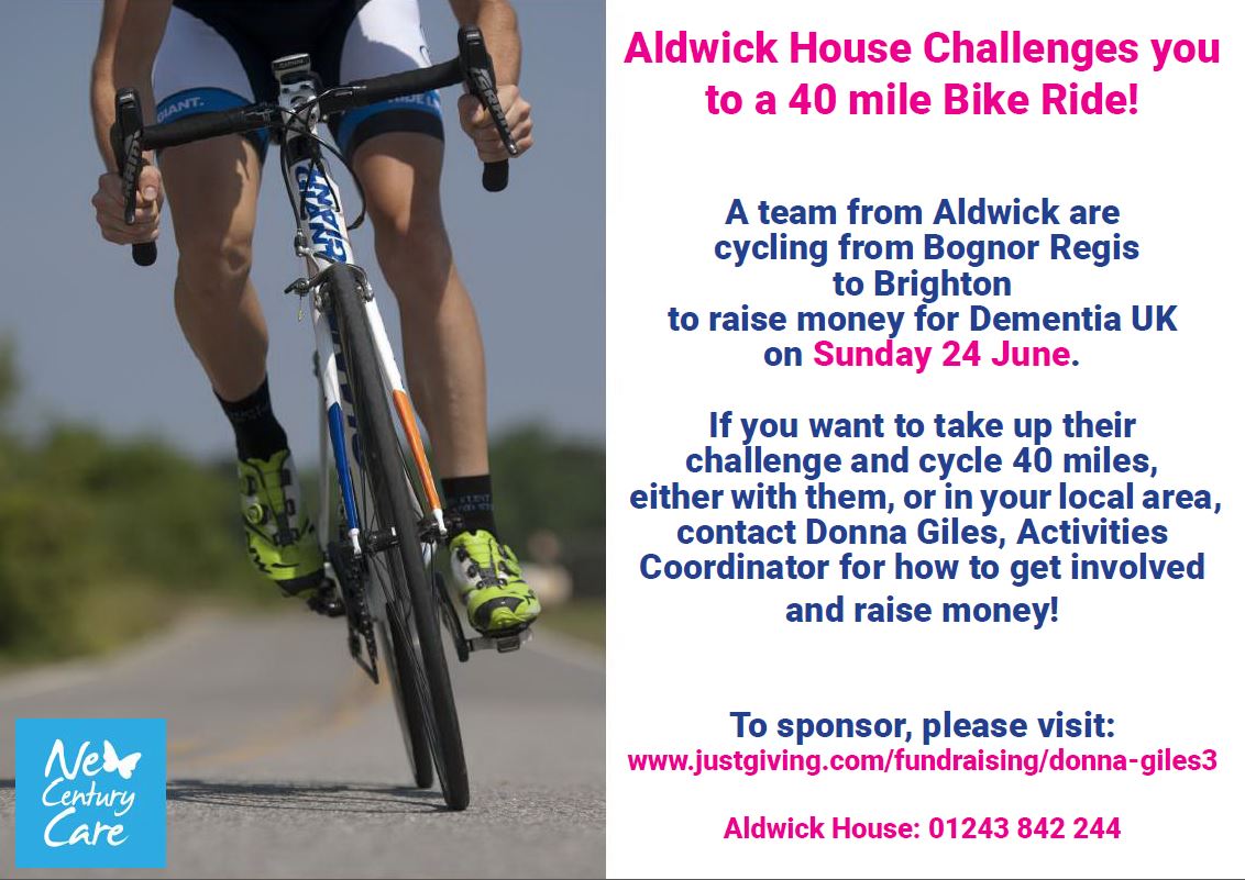 NewCenturyCare's tweet photo. @BogObserver Aldwick House care home are cycling from 40 miles from Bogor to Brighton https://t.co/SZFWu7tenZ all for @DementiaUK #cycling #charityevent #BognorRegis #personalchallenge https://t.co/CRl7eURSk0