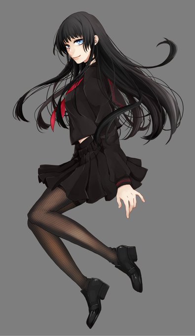 黒髪ロングのtwitterイラスト検索結果 古い順