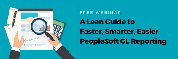 CanadaRUG's tweet photo. Join us May 16 at 2 PM EDT for this webinar: A Lean Guide to Faster, Smarter, Easier PeopleSoft GL Reporting https://t.co/cqoSQ4ix6C https://t.co/WEgs7ppWFm