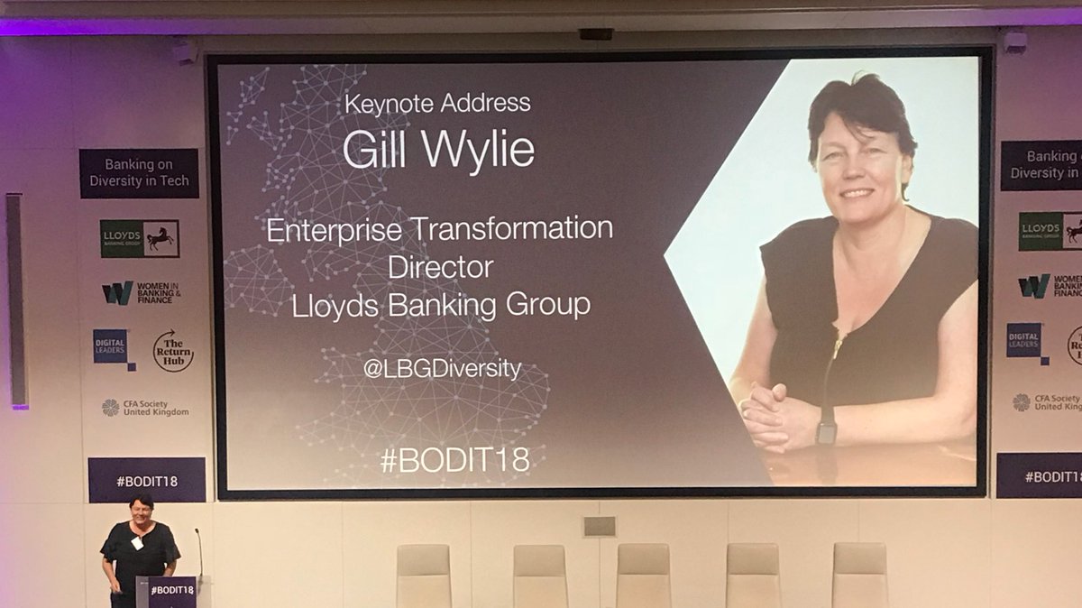 samiahjavaid's tweet photo. Good to hear Gill Wylie talk about why she is passionate about diversity with a touching personal story. Leaving us with - “What interventions can we do to accelerate change” #BODIT18 @LBGDiversity https://t.co/IChfdfi6Em