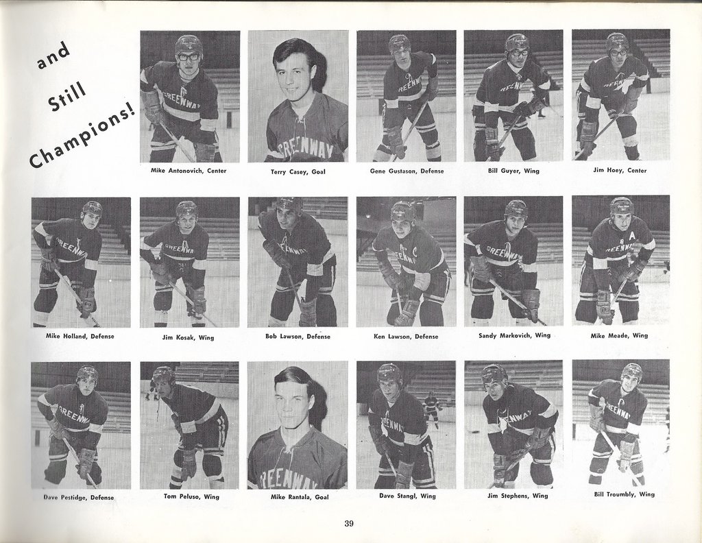 TourneyThreads's tweet image. For the 2nd consecutive year - the @GAHA_Hockey Alumni team members celebration (upcoming gathering) commemorating their 50th Anniversary of State Championship (1967 &amp;amp; 1968) are available here: tourneythreads.com/collections/th…