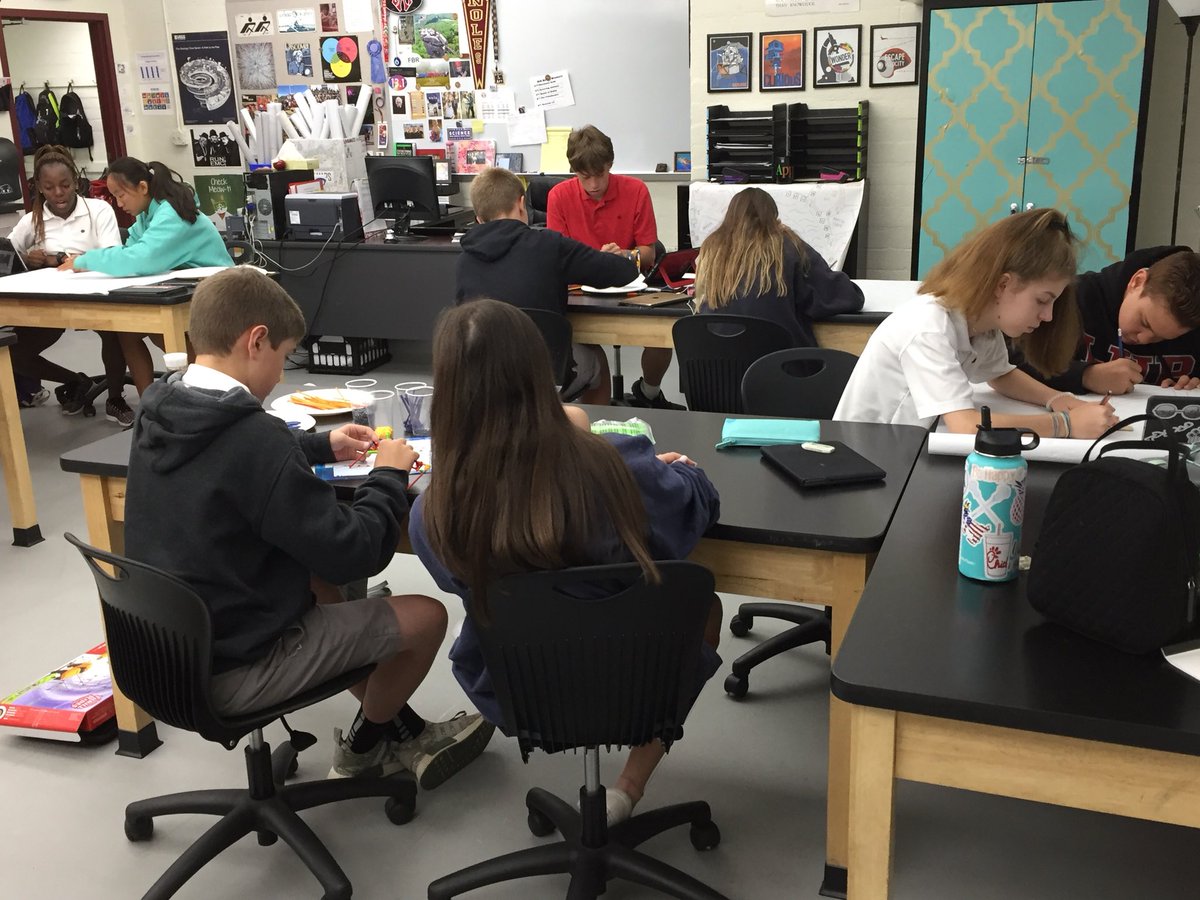 8th grade science Capstone Project underway! Theme park design. <a href="/lhpsnews/">Lake Highland Preparatory School</a> #lhpclassroom