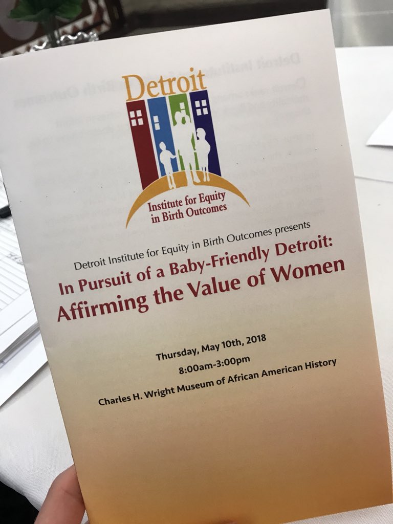 WINNDetroit's tweet photo. Happening now in #Detroit: “In Pursuit of a Baby-Friendly Detroit: Affirming the Value or Women.” Stay tuned for everything we’re learning! #DIEBO2018 #StandForHealth https://t.co/ENquicbPOO