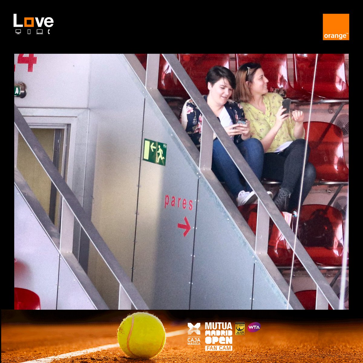 eimis78's tweet photo. Disfrutando del @MutuaMadridOpen 2018  #MMOPEN  #Orange  #CajaMágica https://t.co/BL5AE3wWCN
