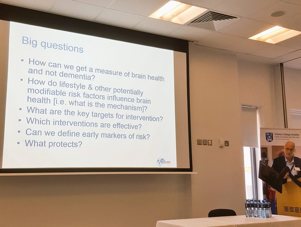 Trinity Professor and GBHI Co-Director, Brian Lawlor, putting his 'Big Questions' on brain health to the Scientific Advisory Board and TILDA researchers 🤔