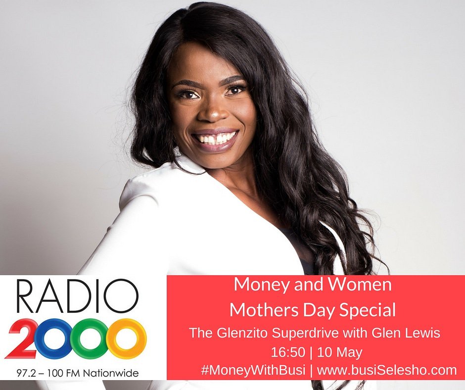 busiSelesho's tweet photo. Tune in on @GlenLewisSA show @Radio2000ZA #MothersDay #moneyWithBusi https://t.co/51p4Irhkni