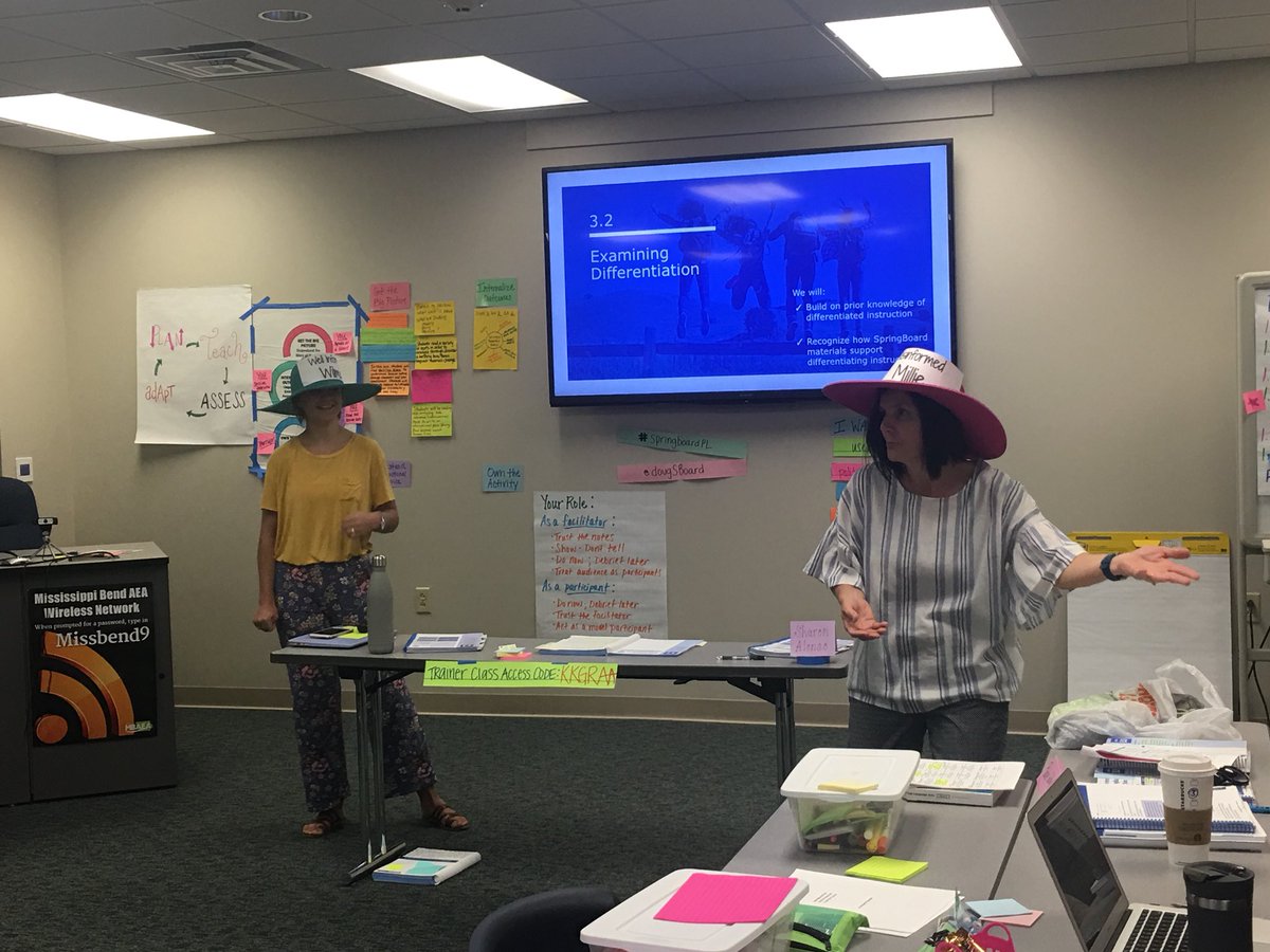 Well-Informed Wilma teaching Misinformed Millie about differentiating instruction the right way! #springboardPL <a href="/DougSBoard/">Doug Waugh</a>