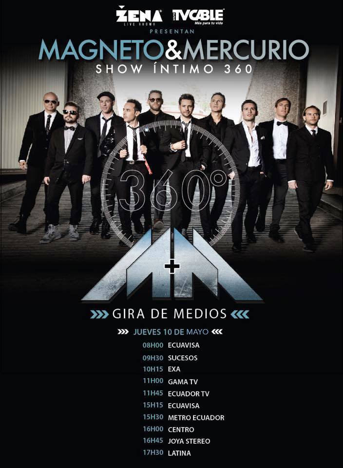 ZenaShows's tweet photo. ¿Adivinen cuáles de los chicos de Magneto&amp;Mercurio ya están en Quito para esta increíble Gira de Medios? ¡Tod@s atent@s a las sorpresas que van a anunciar! https://t.co/JnaFWXBTtm