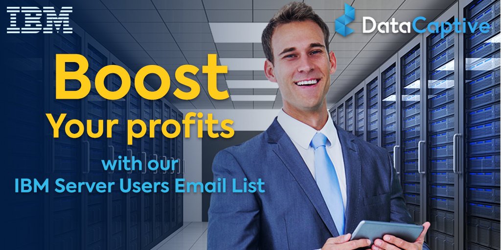 datacaptive's tweet photo. Buy our IBM Server Users Email List and have access to leverage data to get a competitive edge in the #business world: https://t.co/l9sgunTHCw

#DataHub #Sales #data #ROI #BizSolution https://t.co/ZlI0NfLnsZ