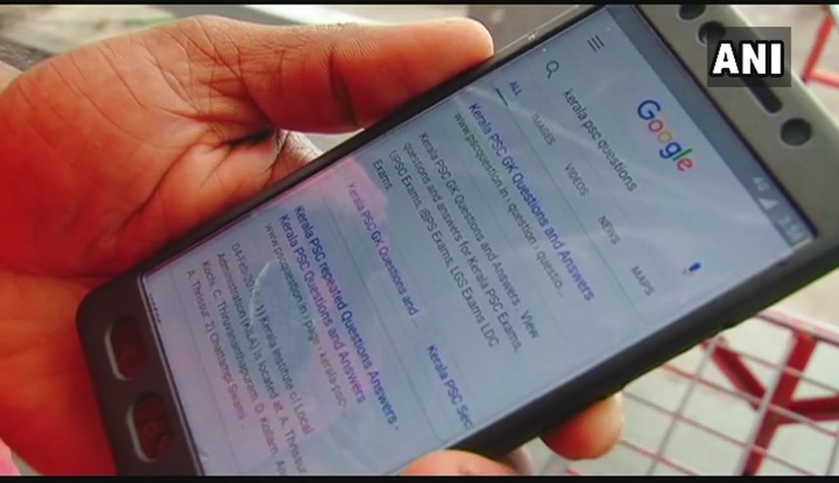 ANI's tweet photo. Sreenath K, a coolie at Ernakulum junction in #Kerala's Kochi, qualified for Kerala Public Service Commission (KPSC) with help of free WiFi at Railway station. Sreenath says, 'I downloaded free question papers of KPSC &amp; saw videos to prepare for it. Google, WiFi changed my life'. https://t.co/y5VSOKPTgP