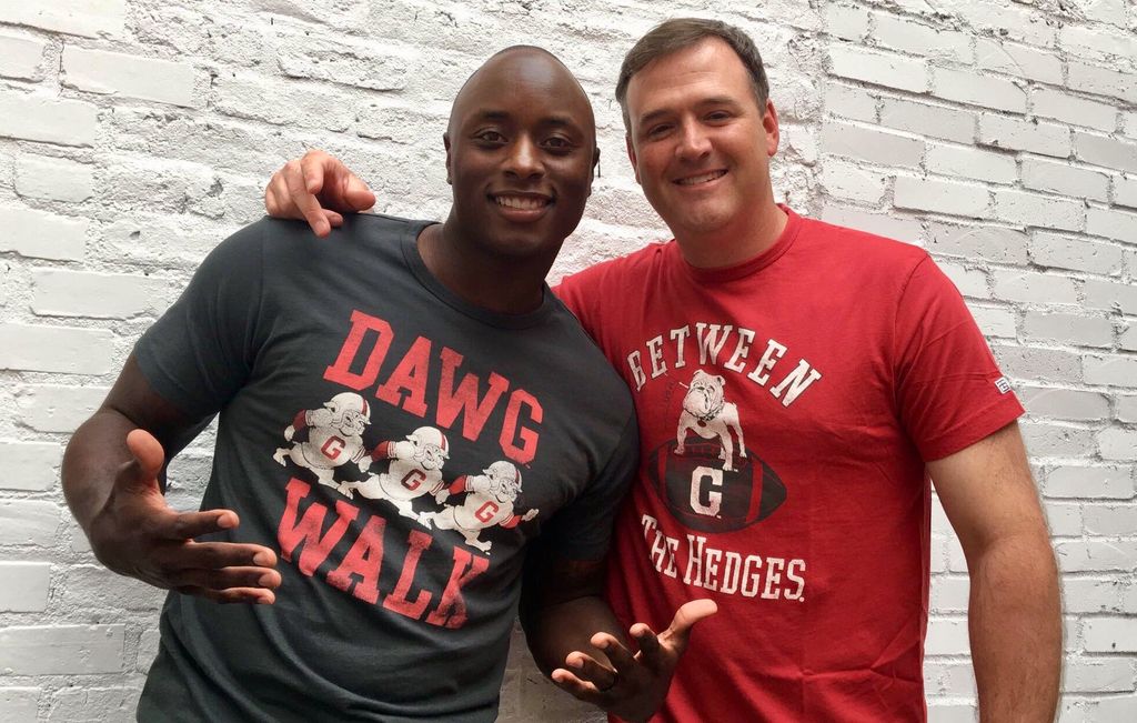TailgateGeorgia's tweet photo. #TBT to when we had David Greene and DJ Shockley in 2017's G-Day 🏈 https://t.co/uSSpiooU88