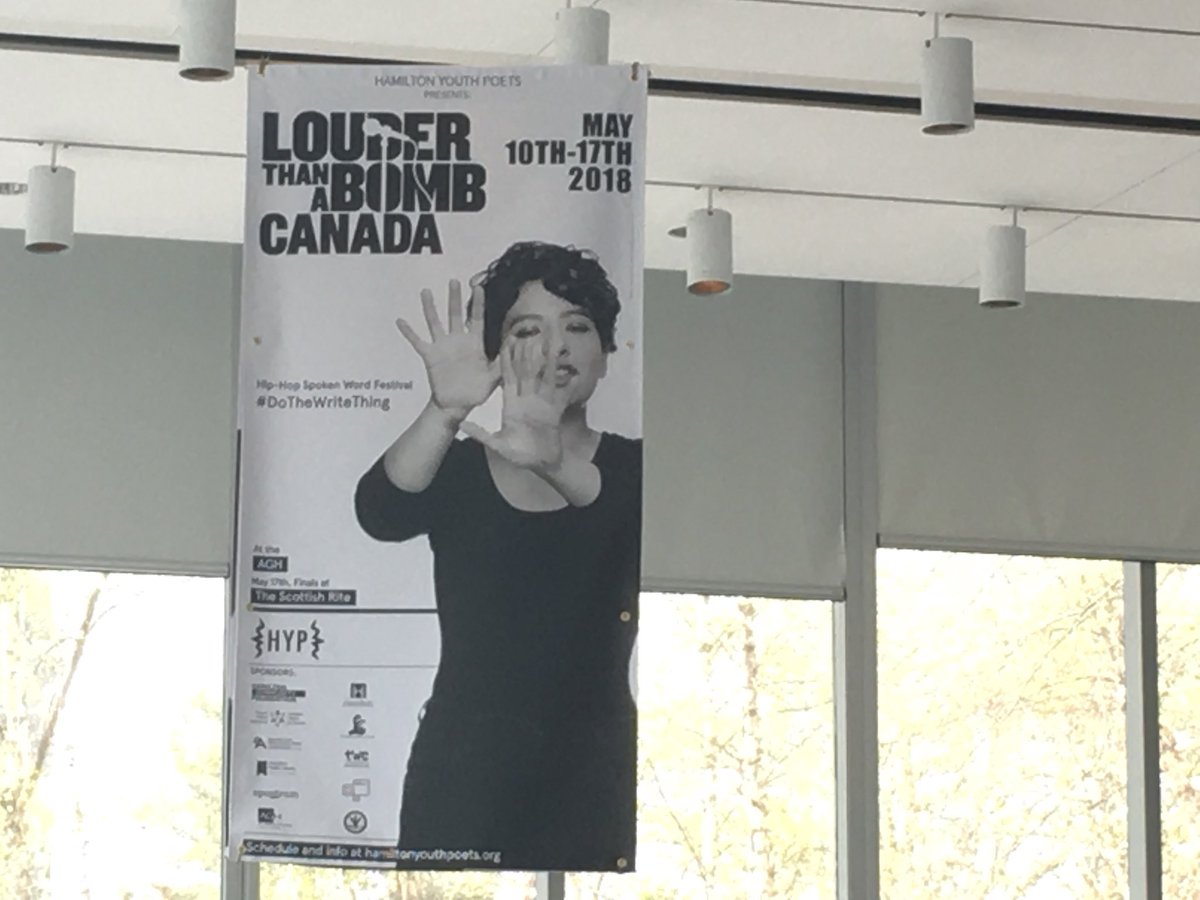 ArtsHWDSB's tweet photo. Getting set for @HYP_SLAM Louder Than a Bomb! Day 1 welcomes @HWDSB students from secondary &amp; middle school programs! Great day ahead of student engagement, deep learning, transitions &amp; oh SO many powerful words!@HamCommFdn @mannyhwdsb @bill_torrens @HWDSBLearning  #BeTheWord https://t.co/pQRs4BJxgK