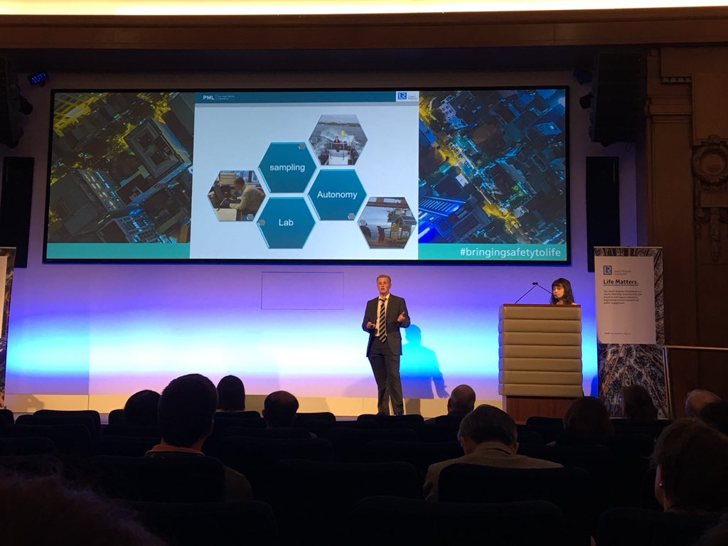 beale_rachael's tweet photo. Our Lloyd’s Register Foundation apprentices have just given a totally inspirational presentation at the LRF international conference about their unique and exciting apprenticeships so far at Plymouth Marine Laboratory @PlymouthMarine #bringingsafetytolife https://t.co/u21GsYYuDf