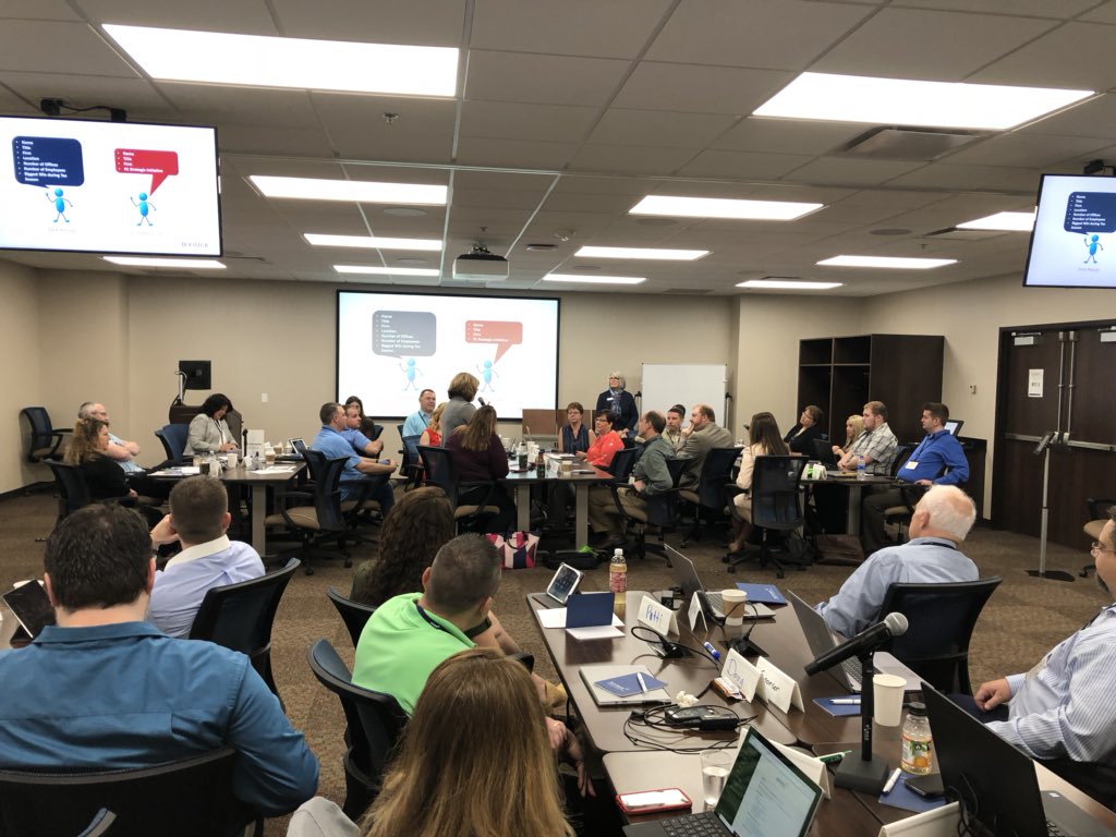 ThinkPlanGrow's tweet photo. Kicking off the second round of the Spring #boomertechnologycircles. Excited to be in our new space, the Accounting Innovation Center! #CPA https://t.co/OxpyashO8P
