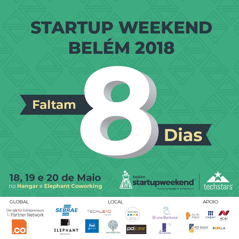 swbelem's tweet image. Está pronto para ver suas ideias virando realidade? Falta pouco para o #SWBelem2018.